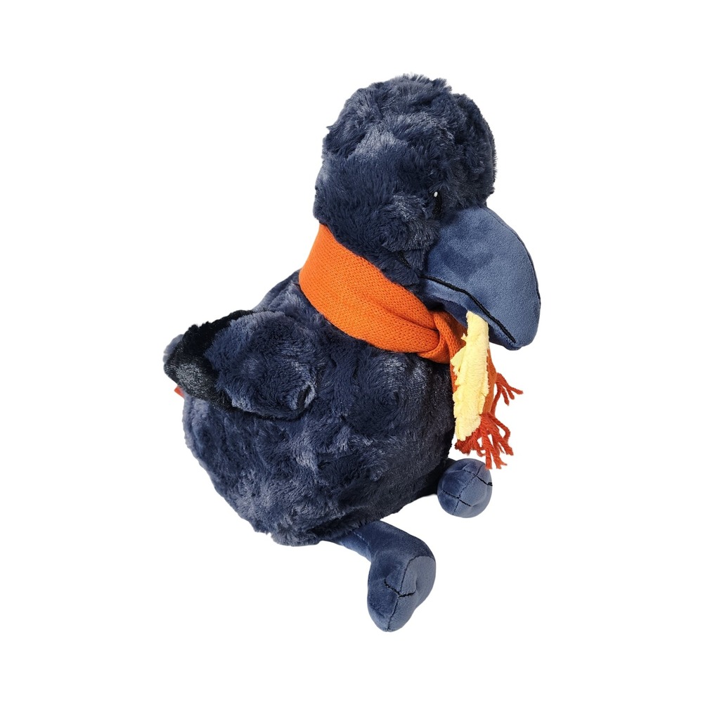 Giggle Scape Plush Crow Raven Navy Blue Orange Scarf Fall Halloween Bird 13.5in